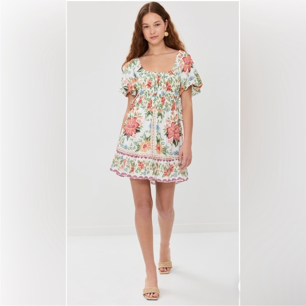 Farm Rio Bloom Garden Mini Dress
